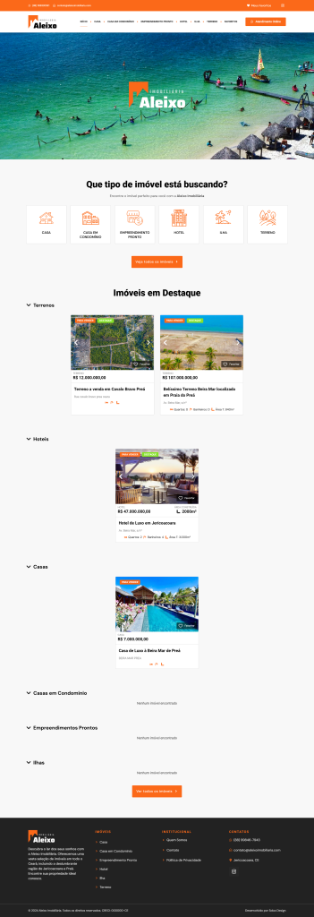 Criação de Site Aleixo Imobiliária
