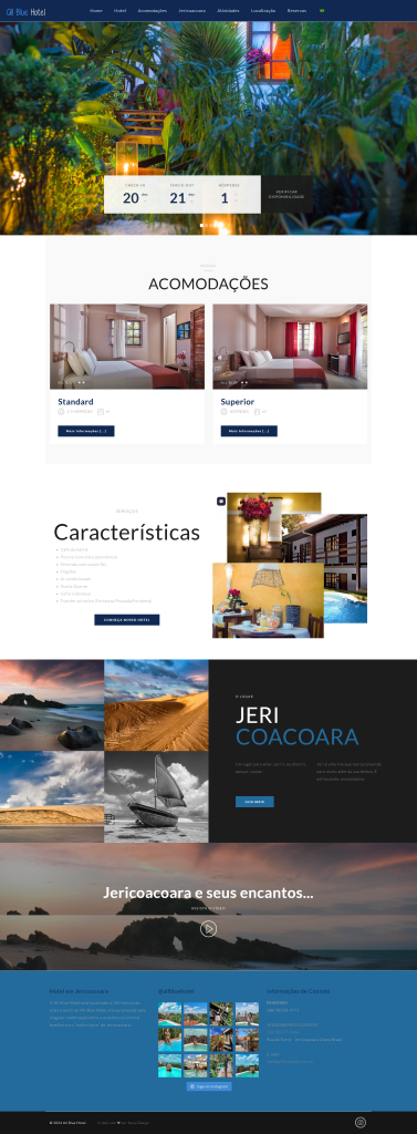 Criação de Site All Blue Hotel