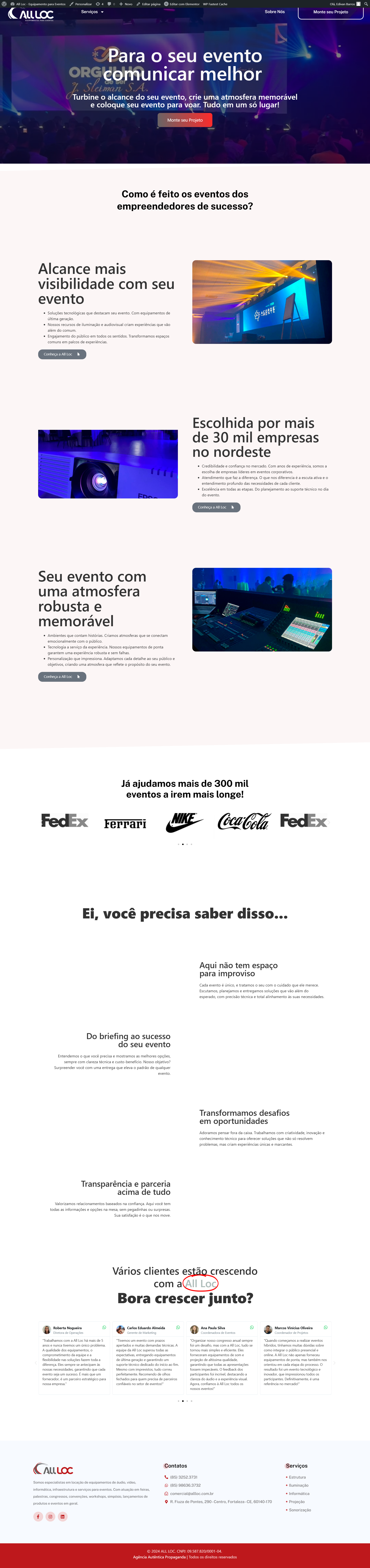 Criação de Site All Loc