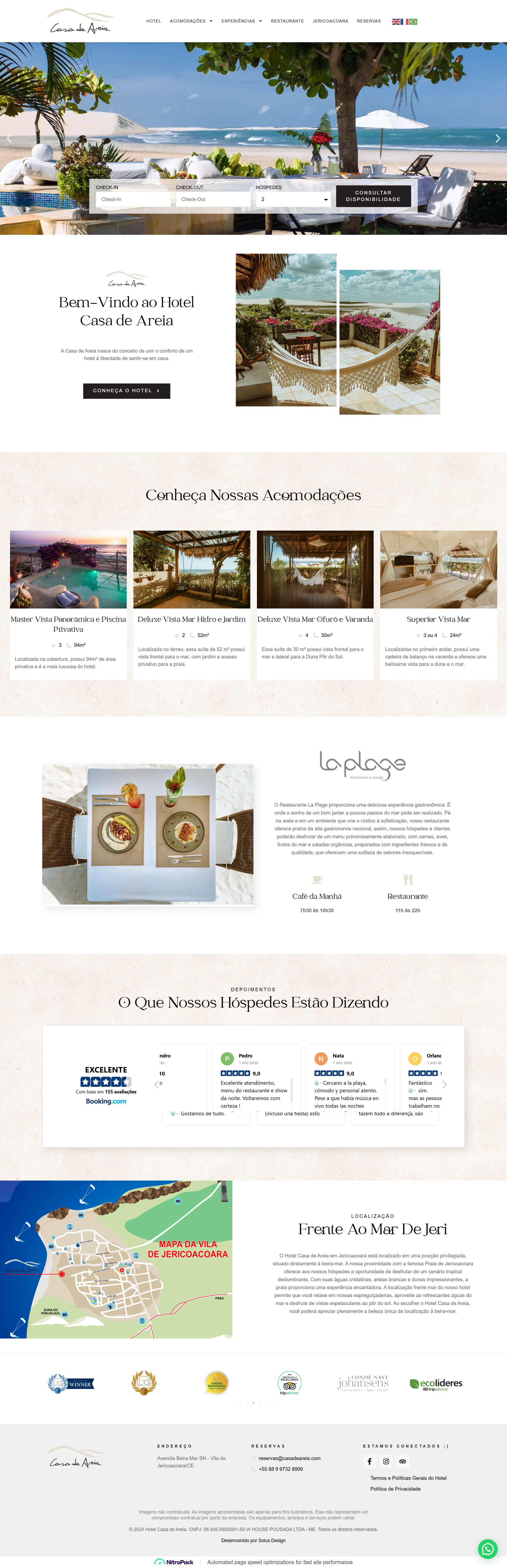 Criação de Site Casa de Areia