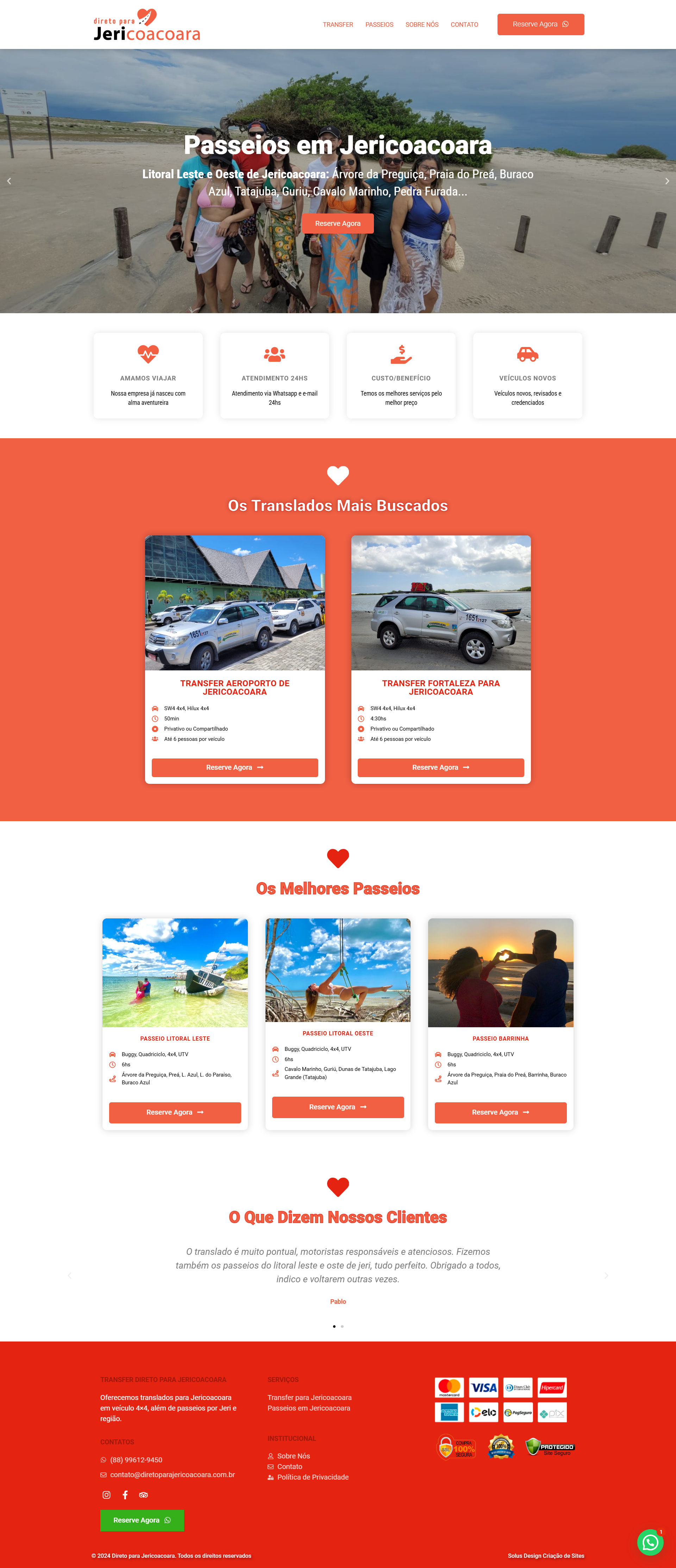 Criação de Site Direto para Jericoacoara