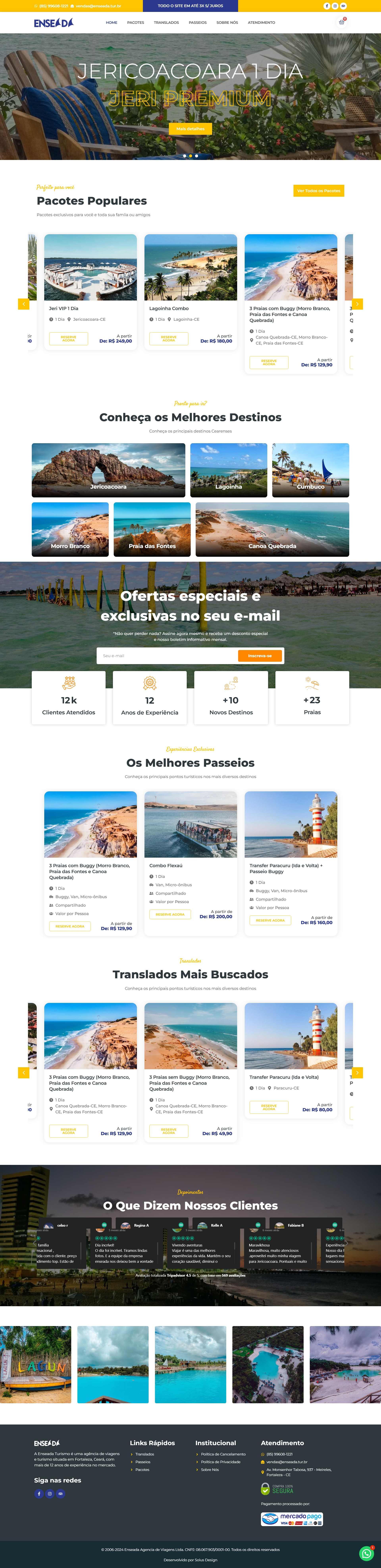 Criação de Site Enseada Turismo