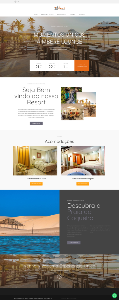 Criação de Site Aimberê Hotel