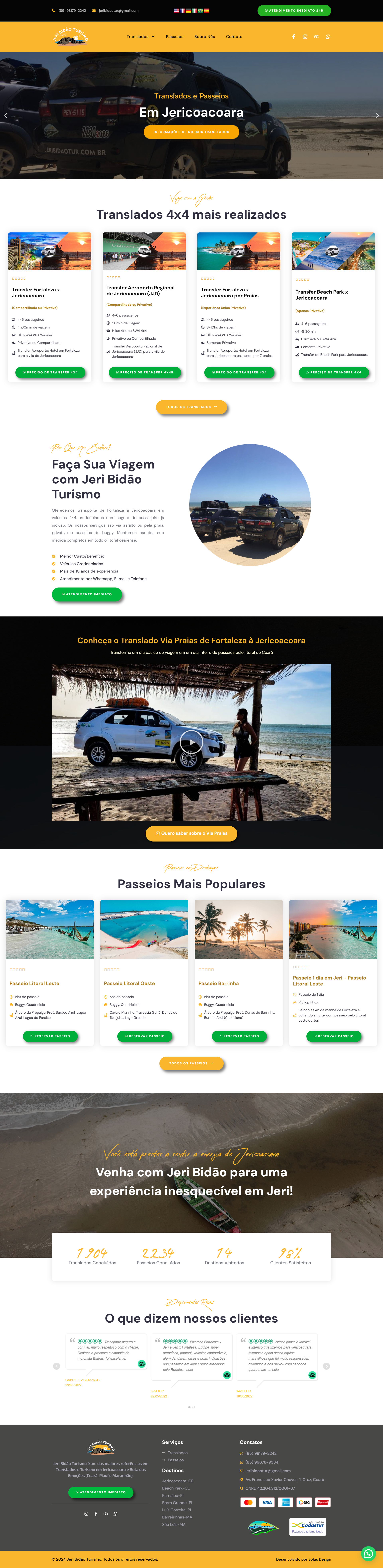 Criação de Site Jeri Bidão