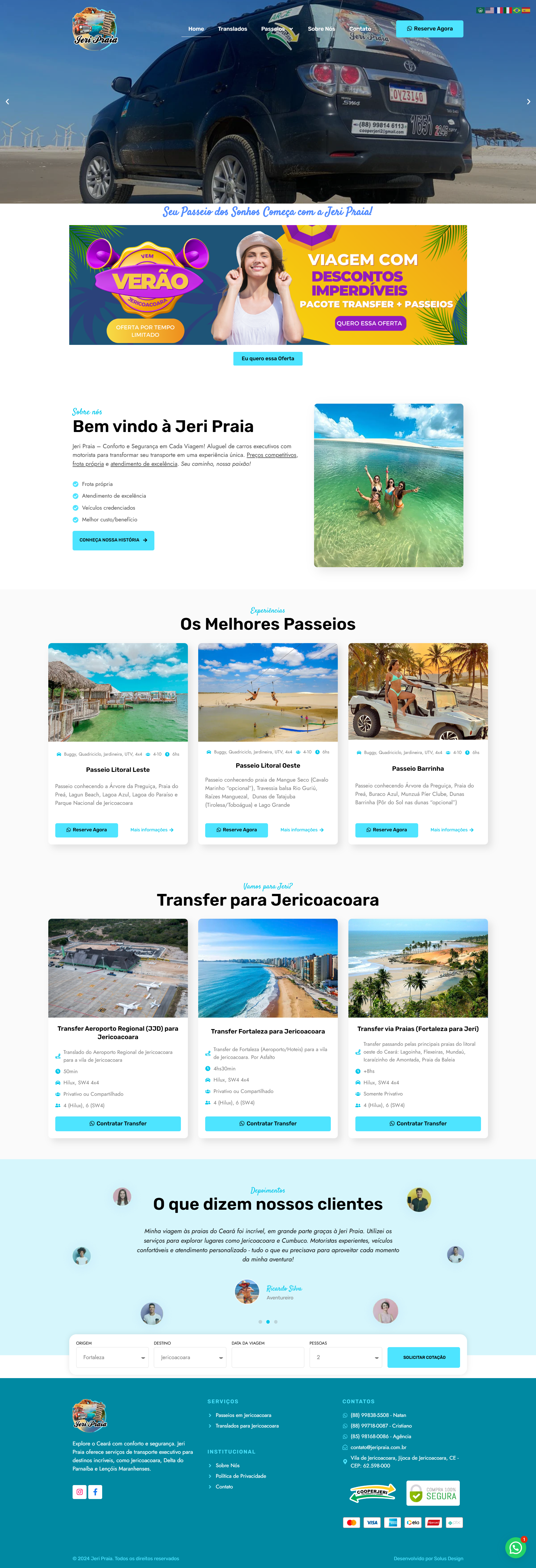 Criação de Site Jeri Praia