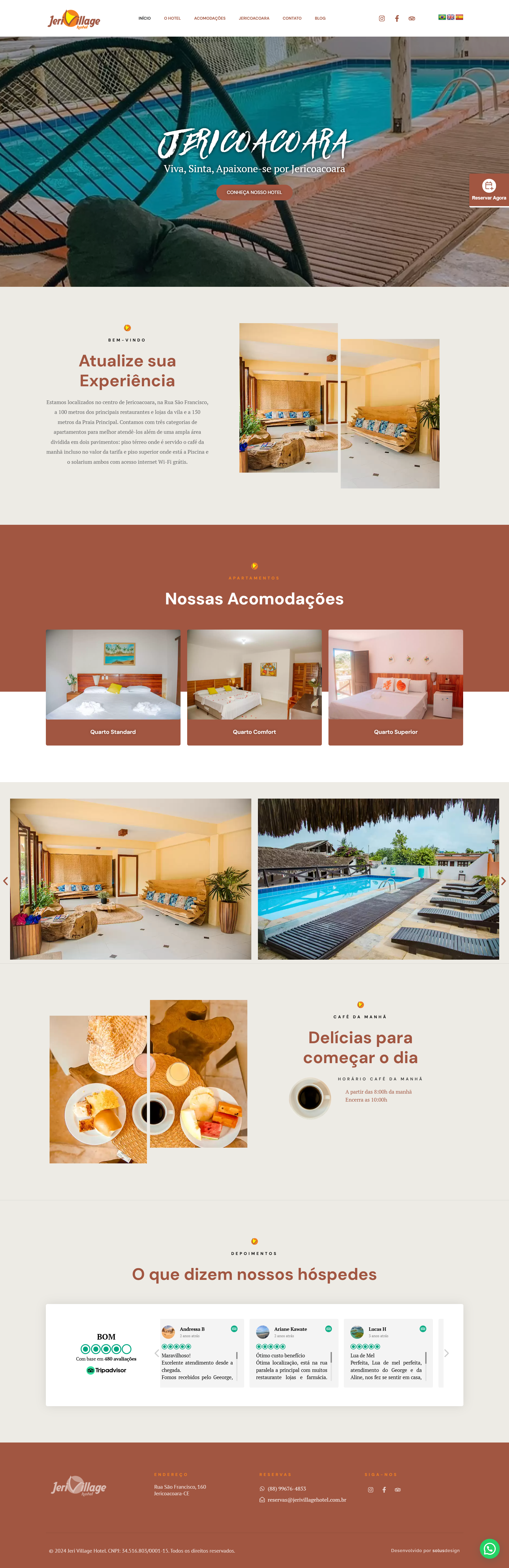 Criação de Site Jeri Village Hotel