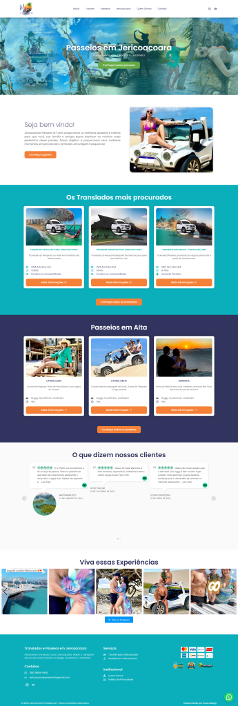 Criação de Site Jericoacoara Passeios MT