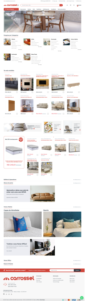 Criação de Site Lojas Carrossel