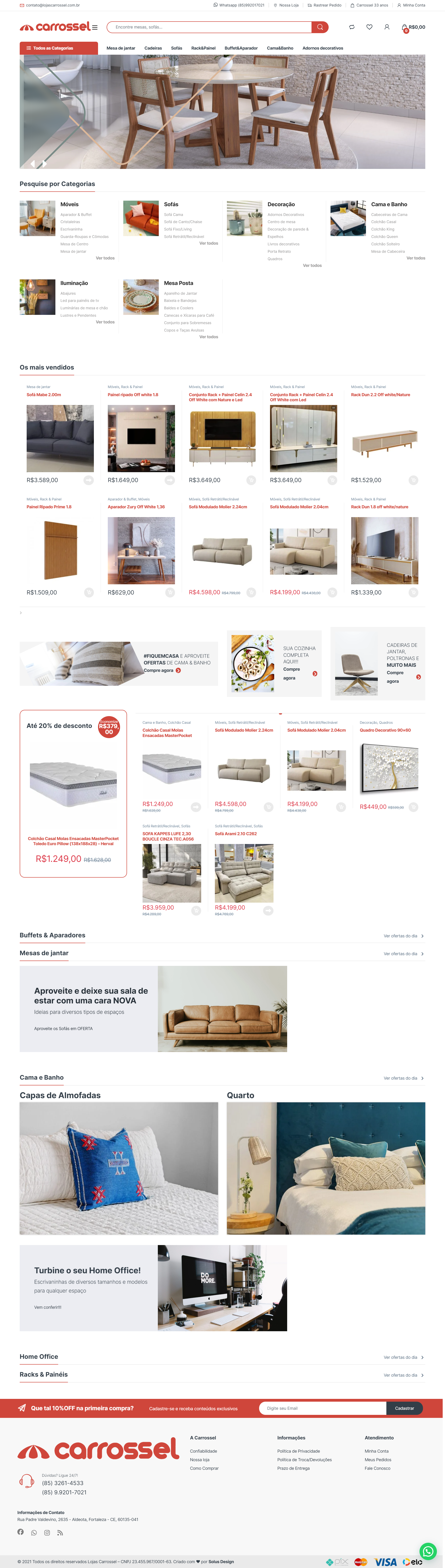 Criação de Site Lojas Carrossel