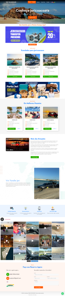 Criação de Site Vini Transfer Jeri