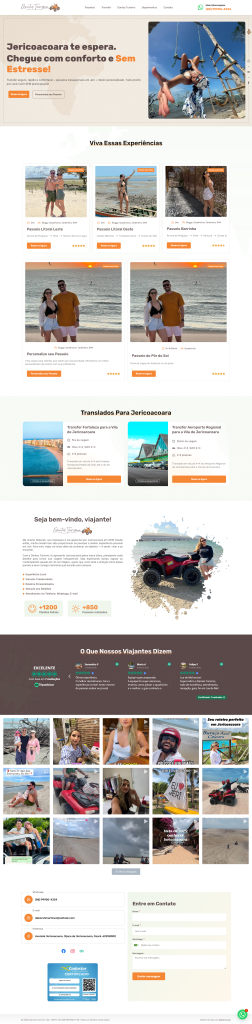 Criação de Site Agência de Turismo Dantas Turismo Jeri